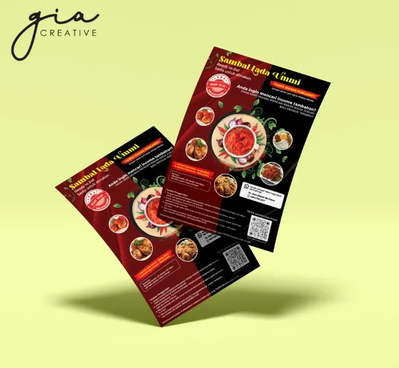 Sambal Lada Ummi — Flyer Design by GIA Creative